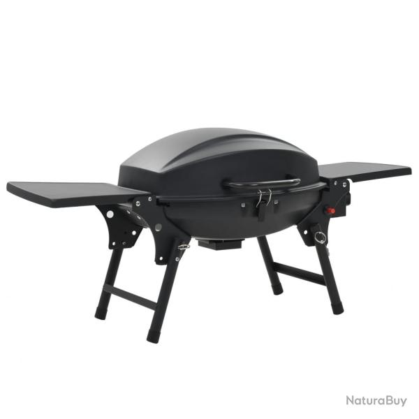 Barbecue � gaz portatif avec zone de cuisson Noir