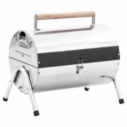 Barbecue au charbon portable Acier inoxydable Grilles doubles alsavelo