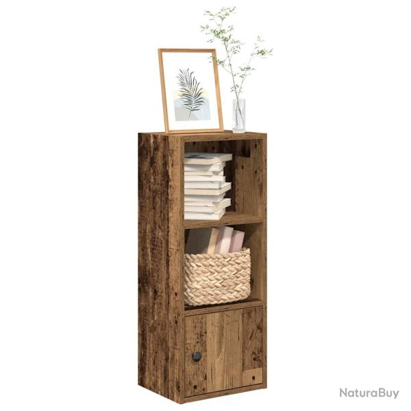 Biblioth�que vieux bois 31x24x77 cm bois d'ing�nierie alsavelo