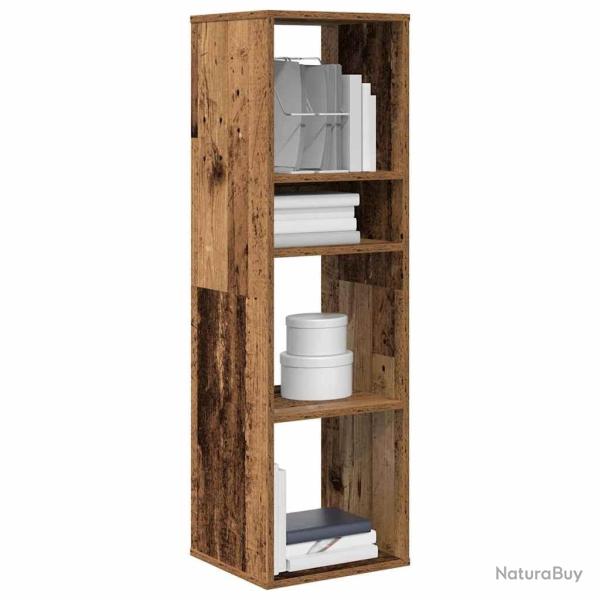 Biblioth�que vieux bois 34x31x112 cm bois d'ing�nierie alsavelo