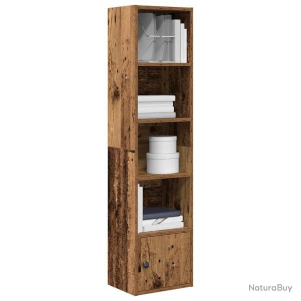 Biblioth�que vieux bois 31x24x127 cm bois d'ing�nierie alsavelo