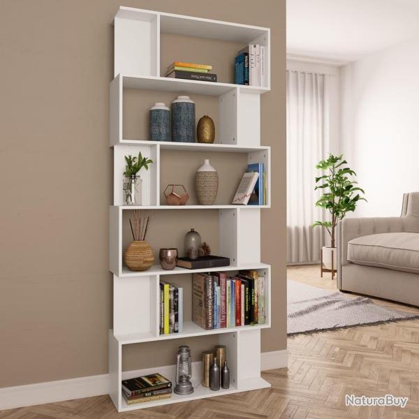 Biblioth�que/S�parateur de pi�ce Blanc Bois d'ing�nierie alsavelo