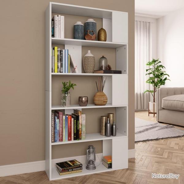 Biblioth�que/S�parateur de pi�ce Blanc Bois d'ing�nierie alsavelo