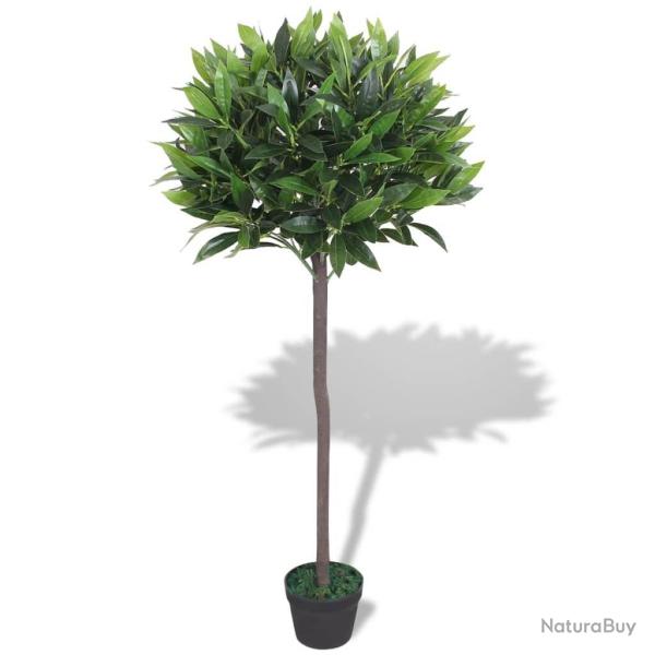 Laurier artificiel avec pot 125 cm Vert