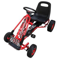 Kart &agrave; p&eacute;dales pour enfants Rouge alsavelo