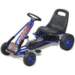 Kart &agrave; p&eacute;dale avec si&egrave;ge ajustable Bleu alsavelo