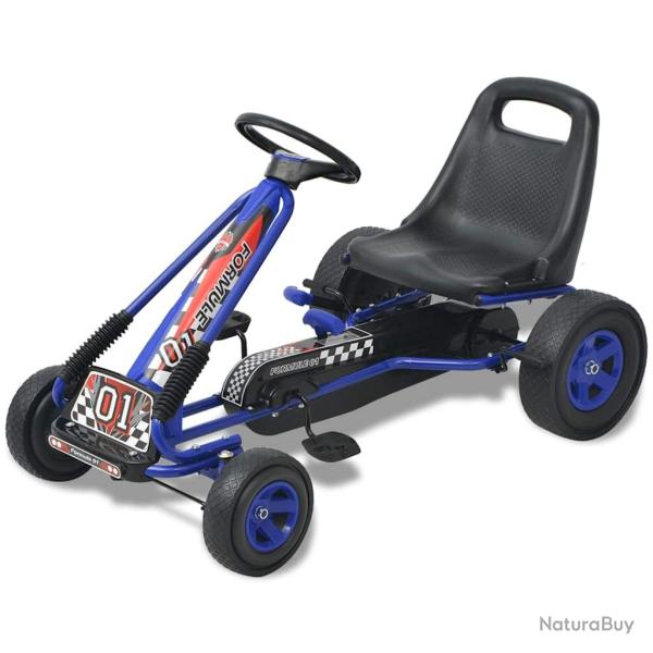 Kart � p�dale avec si�ge ajustable Bleu alsavelo