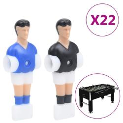 Joueurs de baby-foot pour tige de 12,7 mm 22 pcs