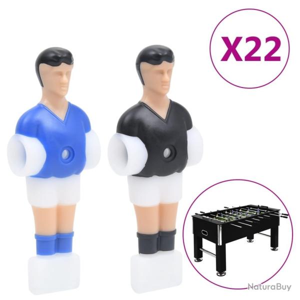 Joueurs de baby-foot pour tige de 12,7 mm 22 pcs