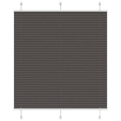 Store pliss&eacute; noir 120x100 cm largeur du tissu 119,4cm polyester alsavelo