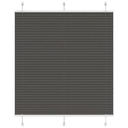 Store pliss&eacute; noir 120x150 cm largeur du tissu 119,4cm polyester alsavelo