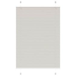 Store pliss&eacute; gris clair 90x150 cm largeur du tissu 89,4 cm alsavelo