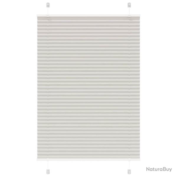 Store pliss� gris clair 90x150 cm largeur du tissu 89,4 cm alsavelo