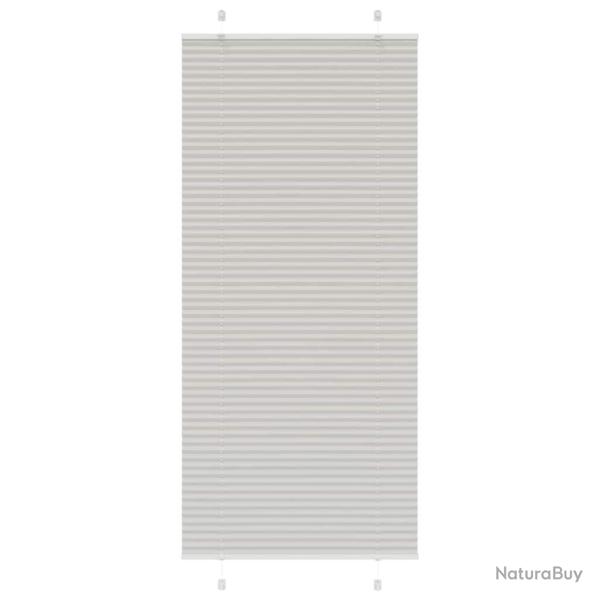 Store pliss� gris clair 90x200 cm largeur du tissu 89,4 cm alsavelo