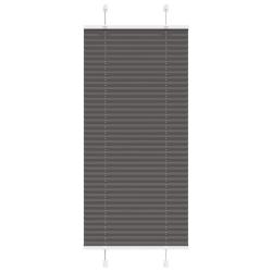 Store pliss&eacute; noir 55x100 cm largeur du tissu 54,4 cm polyester alsavelo