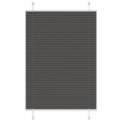 Store pliss&eacute; noir 95x100 cm largeur du tissu 94,4 cm polyester alsavelo