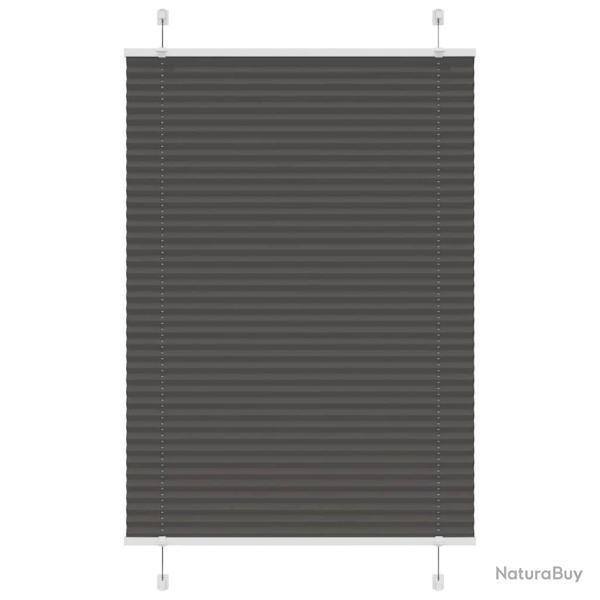 Store pliss� noir 90x150 cm largeur du tissu 89,4 cm polyester alsavelo