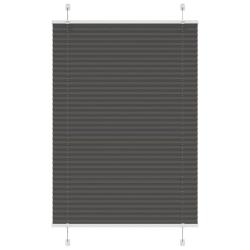 Store pliss&eacute; noir 90x100 cm largeur du tissu 89,4 cm polyester alsavelo