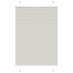 Store pliss&eacute; gris clair 95x100 cm largeur du tissu 94,4 cm alsavelo