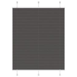 Store pliss&eacute; noir 110x100 cm largeur du tissu 109,4cm polyester alsavelo