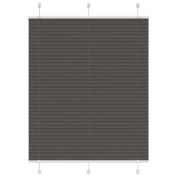 Store pliss&eacute; noir 105x100 cm largeur du tissu 104,4cm polyester alsavelo