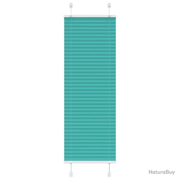 Store pliss� vert p�trole 50x150 cm largeur du tissu 49,4 cm alsavelo