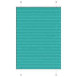 Store pliss&eacute; vert p&eacute;trole 95x150 cm largeur du tissu 94,4 cm alsavelo