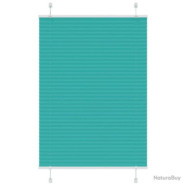 Store pliss� vert p�trole 95x150 cm largeur du tissu 94,4 cm alsavelo