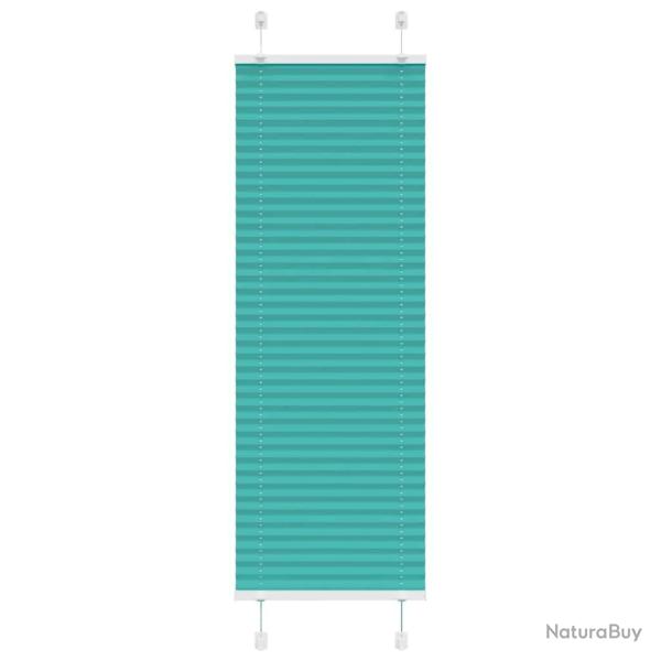 Store pliss� vert p�trole 45x150 cm largeur du tissu 44,4 cm alsavelo