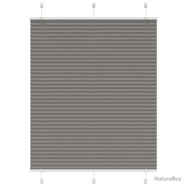 Store pliss� anthracite 110x150 cm largeur du tissu 109,4 cm alsavelo