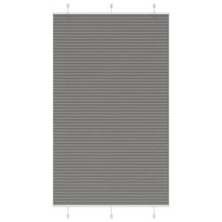 Store pliss&eacute; anthracite 115x200 cm largeur du tissu 114,4 cm alsavelo