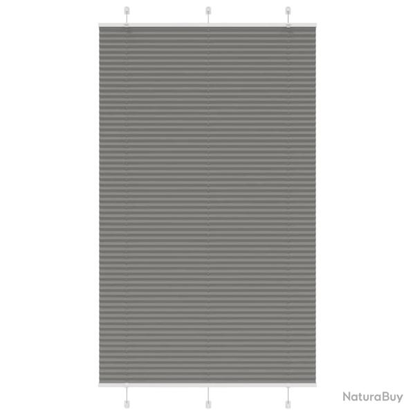 Store pliss� anthracite 115x200 cm largeur du tissu 114,4 cm alsavelo