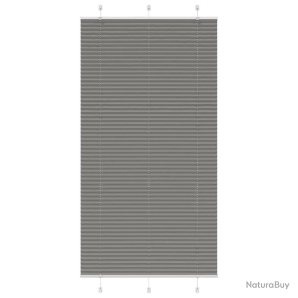 Store pliss� anthracite 105x200 cm largeur du tissu 104,4 cm alsavelo