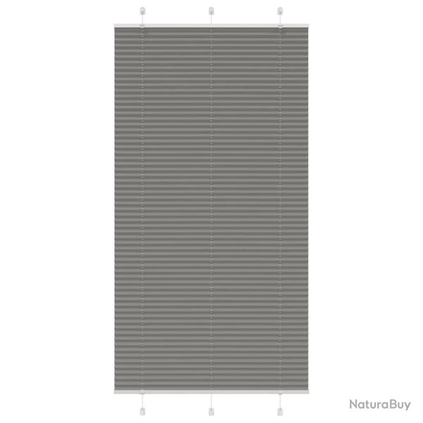 Store pliss� anthracite 110x200 cm largeur du tissu 109,4 cm alsavelo