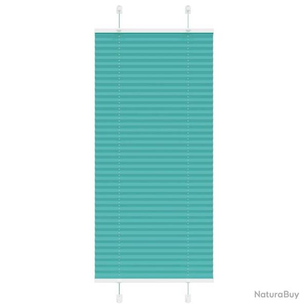 Store pliss� vert p�trole 60x150 cm largeur du tissu 59,4 cm alsavelo