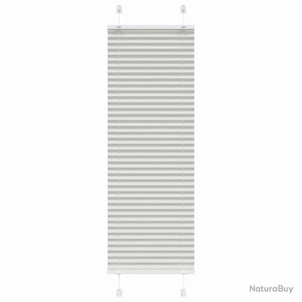 Store pliss� gris clair 50x100 cm largeur du tissu 49,4 cm alsavelo