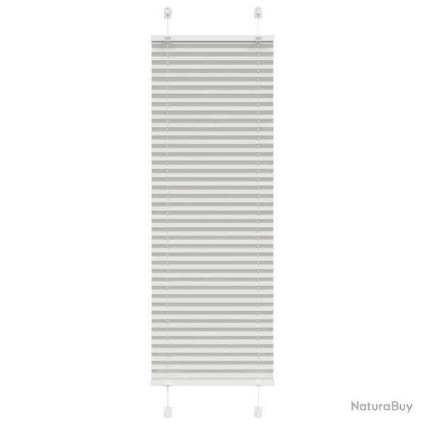 Store pliss� gris clair 45x100 cm largeur du tissu 44,4 cm alsavelo