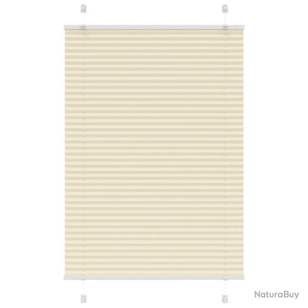 Store pliss� cr�me 90x150 cm largeur du tissu 89,4 cm polyester alsavelo