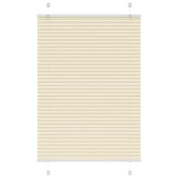 Store pliss&eacute; cr&egrave;me 90x100 cm largeur du tissu 89,4 cm polyester alsavelo