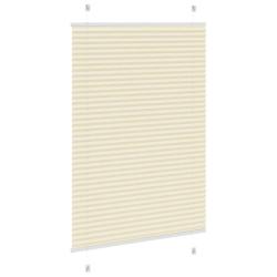 Store pliss&eacute; cr&egrave;me 85x100 cm largeur du tissu 84,4 cm polyester alsavelo