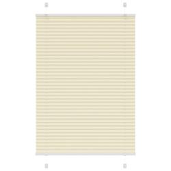 Store pliss&eacute; cr&egrave;me 95x150 cm largeur du tissu 94,4 cm polyester alsavelo