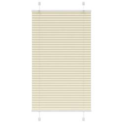 Store pliss&eacute; cr&egrave;me 75x150 cm largeur du tissu 74,4 cm polyester alsavelo