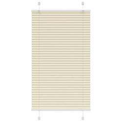 Store pliss&eacute; cr&egrave;me 80x100 cm largeur du tissu 79,4 cm polyester alsavelo