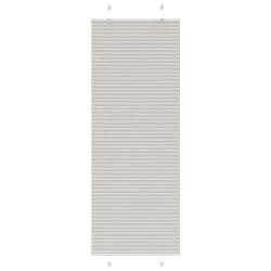 Store pliss&eacute; gris clair 75x200 cm largeur du tissu 74,4 cm alsavelo