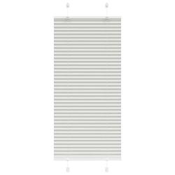 Store pliss&eacute; gris clair 55x150 cm largeur du tissu 54,4 cm alsavelo