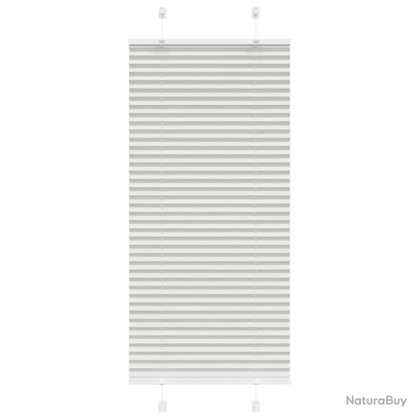 Store pliss� gris clair 55x150 cm largeur du tissu 54,4 cm alsavelo