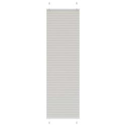 Store pliss&eacute; gris clair 60x200 cm largeur du tissu 59,4 cm alsavelo