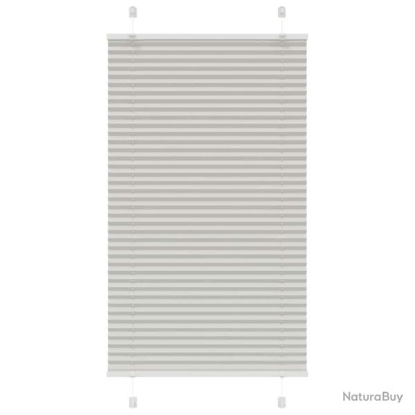 Store pliss� gris clair 70x100 cm largeur du tissu 69,4 cm alsavelo