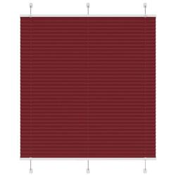 Store pliss&eacute; rouge bordeaux 115x150 cm largeur du tissu 114,4cm alsavelo