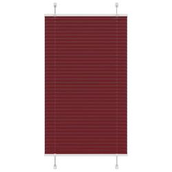Store pliss&eacute; rouge bordeaux 70x150 cm largeur du tissu 69,4 cm alsavelo
